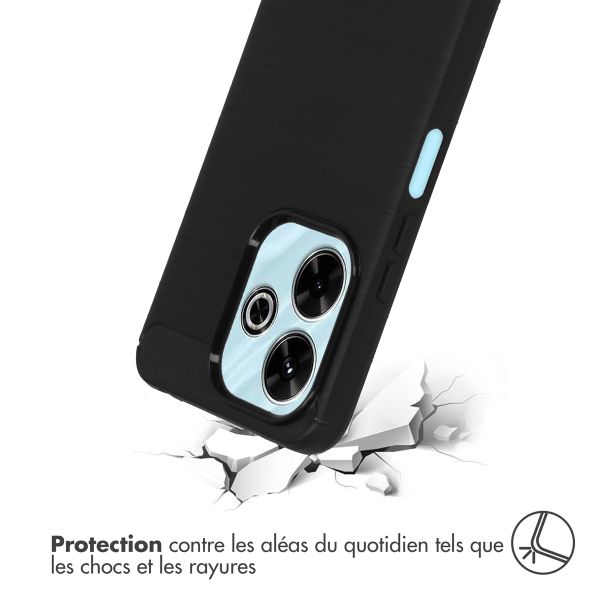imoshion Coque Brushed Xiaomi Redmi 13 4G - Noir