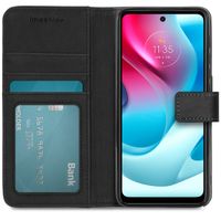 imoshion Étui de télephone portefeuille de luxe Motorola Moto G60s - Noir
