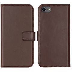 Selencia Étui portefeuille en cuir véritable Apple iPhone SE (2022 / 2020) / 8 / 7 / 6(s) - Marron