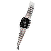 Nomad Bracelet Stratos Apple Watch | 44/45/46/49 mm - Ultra Orange / Natural Titanium