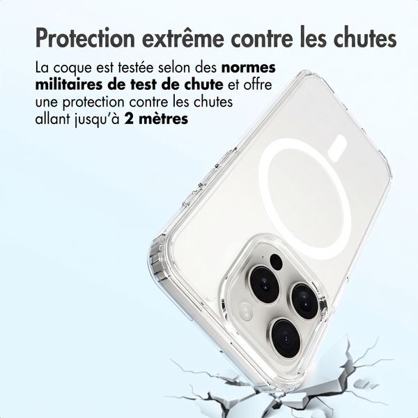 Accezz Coque arrière Xtreme Impact avec MagSafe Apple iPhone 15 Pro - Transparent