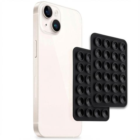 Selencia Pack de 2 Supports de téléphone à ventouse - Noir