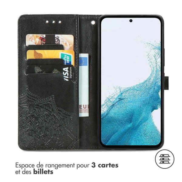 imoshion Etui de télephone Mandala Samsung Galaxy A54 (5G) - Noir