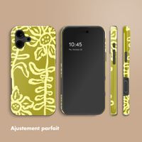 Selencia Coque arrière Vivid avec MagSafe Apple iPhone 16 - Chalky Bloom