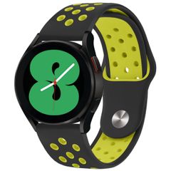 imoshion Bracelet sport en silicone  - Connexion universelle 20 mm - Black & Neon Yellow