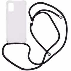 imoshion Coque arrière transparente avec cordon Samsung Galaxy A41 - Noir