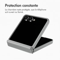 Accezz Color Backcover avec MagSafe et support à anneau Samsung Galaxy Z Flip 8 - Gris