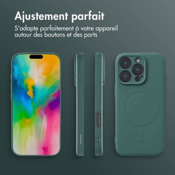 imoshion Coque Couleur avec MagSafe Apple iPhone 16 Pro - Vert foncé
