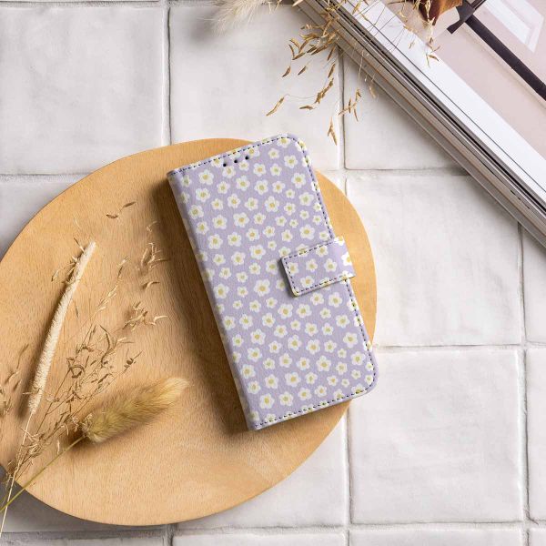 imoshion Étui de télephone portefeuille Design Samsung Galaxy A20e - White Daisy
