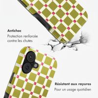 Selencia Coque arrière Vivid avec MagSafe Apple iPhone 17 - Check This Olive