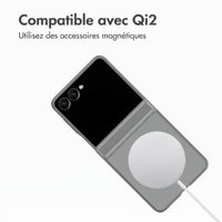 Accezz Color Backcover avec MagSafe et support à anneau Samsung Galaxy Z Flip 8 - Gris