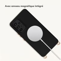 Selencia Coque arrière Rivièra avec MagSafe avec crochets amovibles Samsung Galaxy A53 - Velvet Black