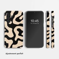Selencia Coque arrière Vivid Samsung Galaxy A36 / A56 - Art Wave Black