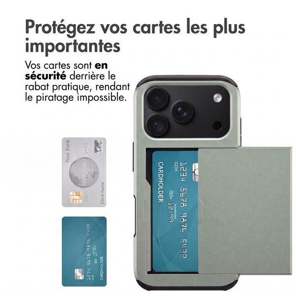 imoshion Coque arrière avec porte-cartes Apple iPhone 18 Pro / 17 Pro - Vert