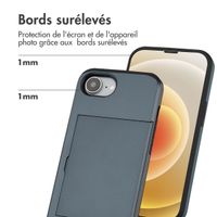 imoshion Coque arrière avec porte-cartes Apple iPhone 17e / 16e - Bleu foncé