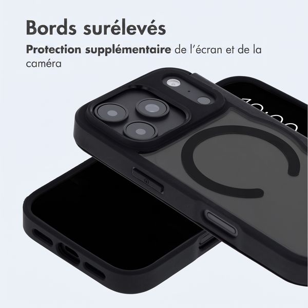 imoshion Bookcase transparente avec MagSafe Apple iPhone 18 Pro / 17 Pro - Noir