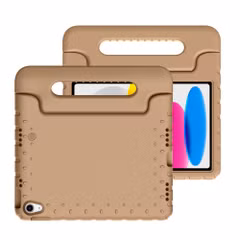 imoshion Coque kidsproof avec poignée Apple iPad 11 (2025) 11 pouces A16 / iPad 10 (2022) 10.9 pouces - Beige
