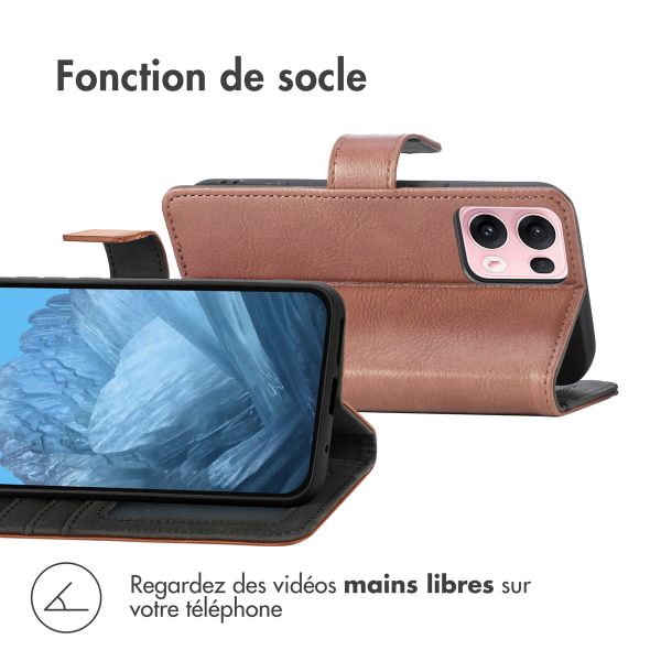 imoshion Étui de télephone portefeuille de luxe Oppo Reno 13 Pro - Marron