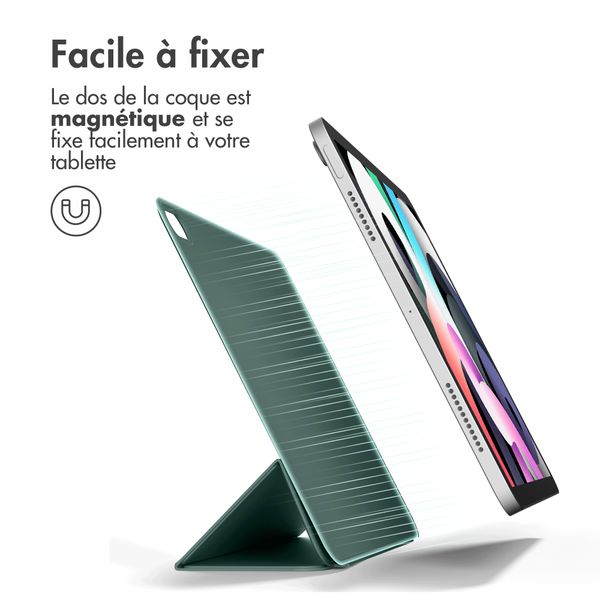 imoshion Magnetic etui de téléphone portefeuille Apple iPad Air 11 pouces (2026) M4 / (2025) M3 / (2024) M2 / Air 5 (2022) / Air 4 (2020) - Vert foncé