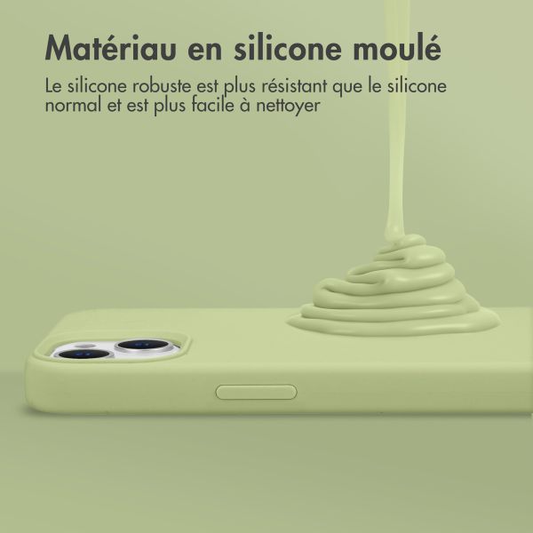Accezz Coque Liquid Silicone Samsung Galaxy A15 (5G/4G) - Vert