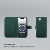 Selencia Étui portefeuille amovible Olyn avec MagSafe Apple iPhone 17e / 16e - Vert