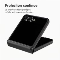 Accezz Color Backcover avec MagSafe et support à anneau Samsung Galaxy Z Flip 8 - Noir