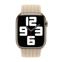 Apple Bracelet Solo tressé Apple Watch | 44/45/46/49 mm - Taille 11 - Beige