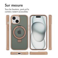 Accezz Coque Ring Stand avec MagSafe Apple iPhone 15 - Marron