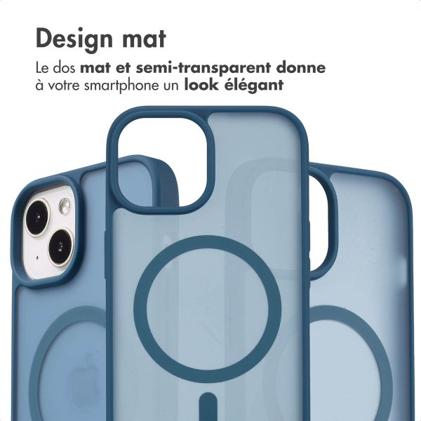 imoshion Coque Color Guard avec MagSafe Apple iPhone 14 / 13 - Bleu foncé
