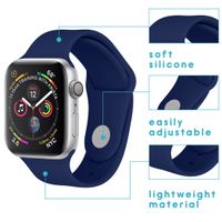 imoshion Bracelet sport en silicone Apple Watch | 44/45/46/49 mm - Bleu foncé