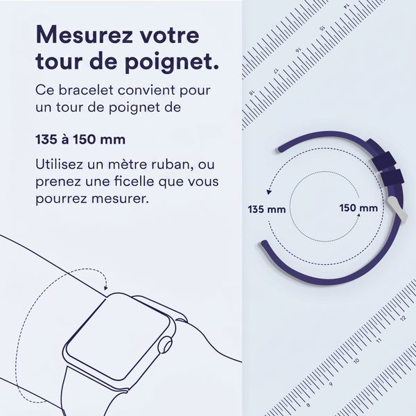 Apple Bracelet Leather Band Modern Buckle Apple Watch | 38/40/41/42 mm - Taille S - Midnight