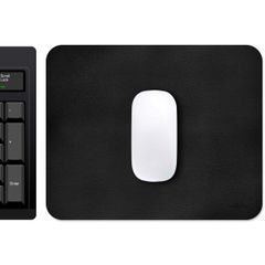 imoshion Tapis de souris - Tapis de souris en similicuir - 21 x 26 cm - Noir