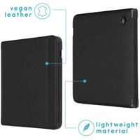 imoshion Étui de liseuse portefeuille Slim Hard Kobo Libra 2 / Tolino Vision 6 - Noir