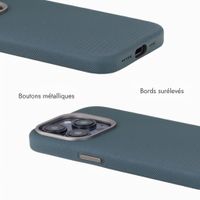 Accezz Coque arrière Mesh avec MagSafe Apple iPhone 15 Pro - Bleu foncé