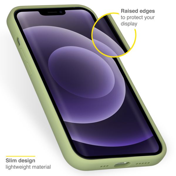 Accezz Coque Liquid Silicone Apple iPhone 13 - Vert