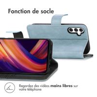 imoshion Étui de télephone portefeuille de luxe Samsung Galaxy A25 (5G) - Bleu clair