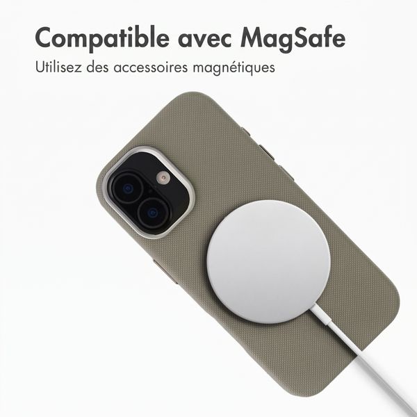 Accezz Coque arrière Mesh avec MagSafe Apple iPhone 17 - Gris foncé