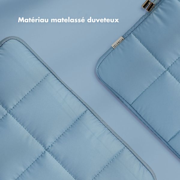 Selencia Pochette ordinateur Puffy 13-14 pouces - Slate Blue