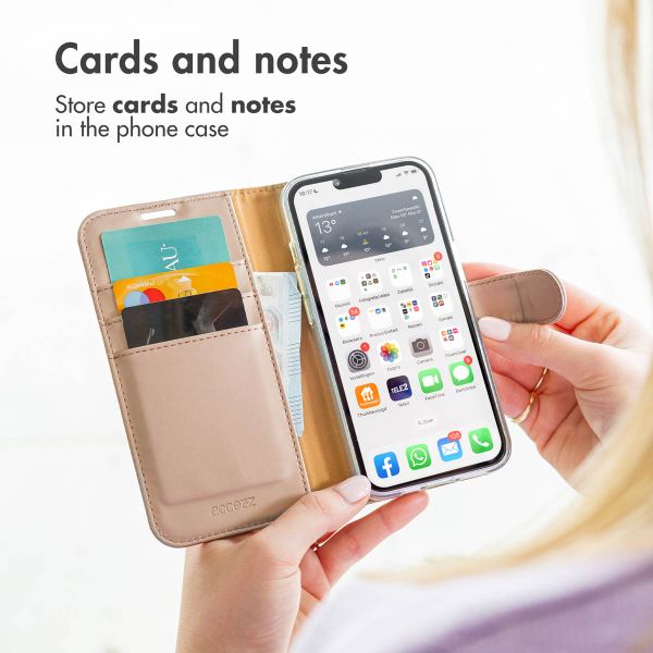 Accezz Étui de télephone Wallet Apple iPhone 11 Pro - Doré