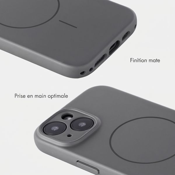 Accezz Coque Grip avec MagSafe Apple iPhone 13 - Gris