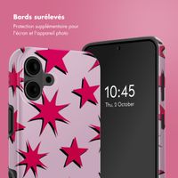 Selencia Coque arrière Vivid avec MagSafe Apple iPhone 16 - Stars Rubine Red Light Pink