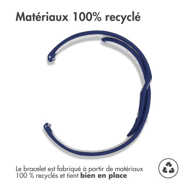 imoshion Bracelet sportif en silicone Samsung Galaxy Watch 7 40/44 mm - Bleu / Blanc