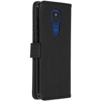 imoshion Étui de télephone portefeuille de luxe Motorola Moto E7 Plus / G9 Play - Noir