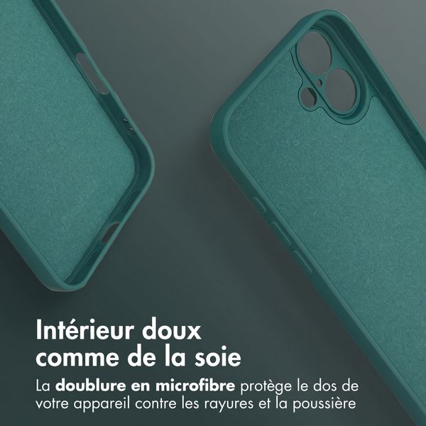 imoshion Coque Couleur avec MagSafe Apple iPhone 16 Plus - Vert foncé