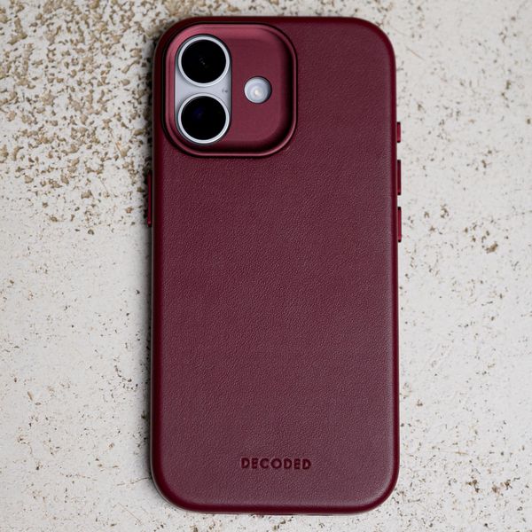 Decoded Coque en cuir MagSafe Apple iPhone 17 - Burgundy