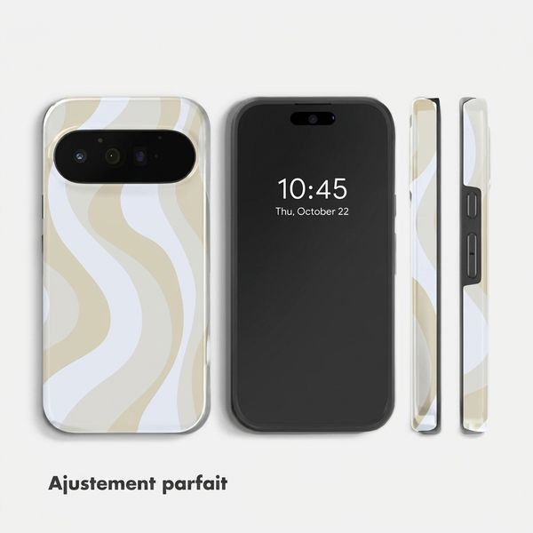 Selencia Coque arrière Vivid avec MagSafe Google Pixel 11 Pro - Desert Waves Beige
