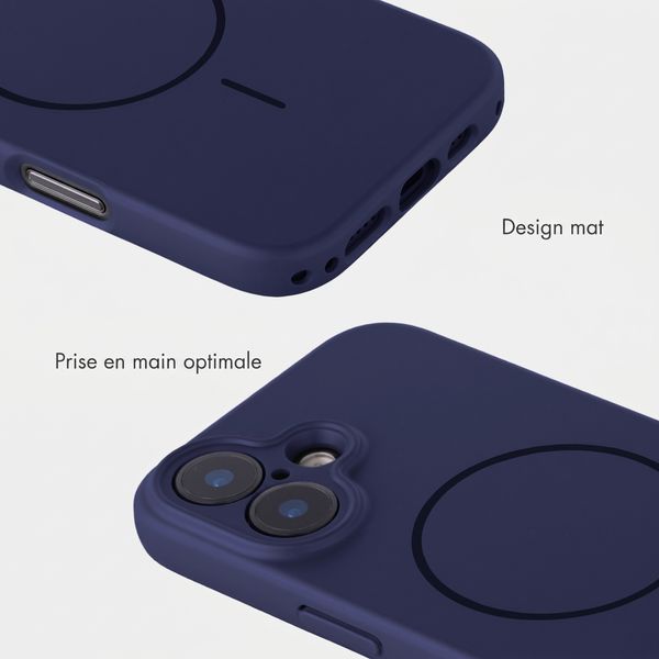 Accezz Coque Grip avec MagSafe Apple iPhone 17 - Bleu foncé