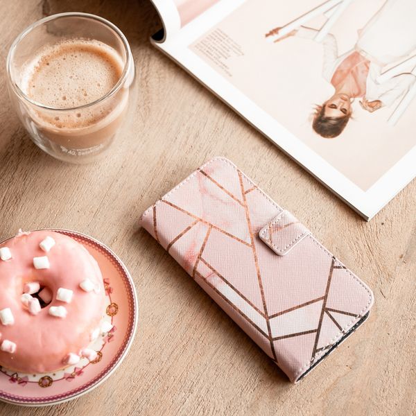 imoshion Design Softcase Bookcase Apple iPhone 13 Pro - Pink Graphic