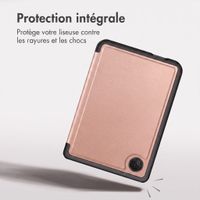 imoshion Étui de liseuse portefeuille Pliable Kobo Clara Colour / BW - Rose Doré