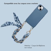 Selencia Bracelet de luxe avec écharpe - Bleu